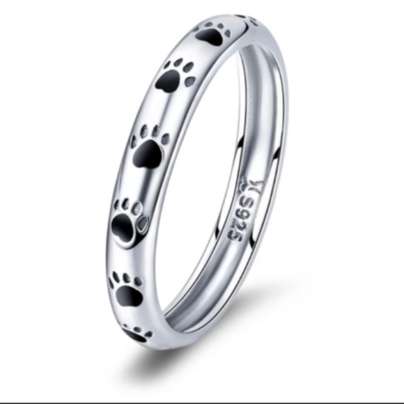 🆕Sterling Silver Paw Print Ring - Picture 3 of 6
